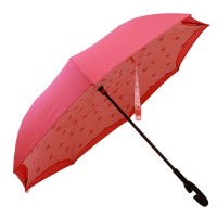 double layer inverted umbrella with watermelon printing