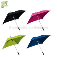 Custom logo print promotional OEM windproof large rain long square umbrella