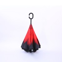 Portable parasol creative double layer reverse c hook handle inverted umbrella