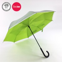 manual open auto close upside-down reverse umbrella