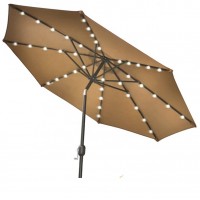 2.7m aluminium patio umbrella with led light for garden umbrella and wedding umbrella