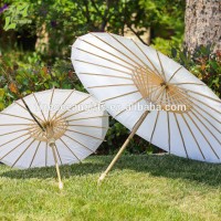 Fine Ocean Wedding Ceremony Decor Plain Paper Parasol Umbrella