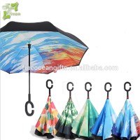 Upside Down Double Layer Inverted Windproof Umbrella