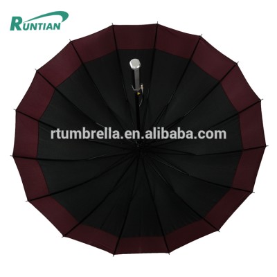 Strong windproof and waterproof all weather automatic open golf umbrella sombrilla ombrello